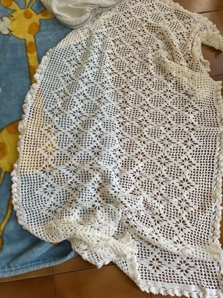 Lote mantas bebé: manta, saco, crochet
