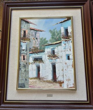 2 Quadri ad olio - Paesaggio urbano 