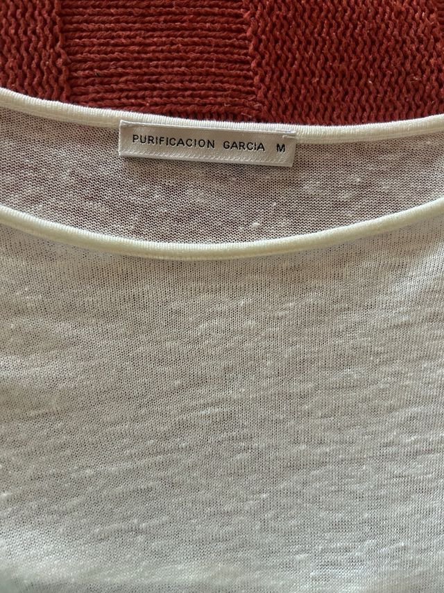 Camiseta Purificación García blanca talla M