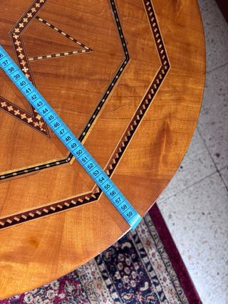 Mesa redonda madera metal