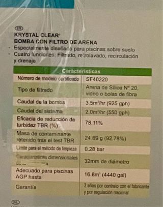 Depuradora INTEX SX925 - Piscina