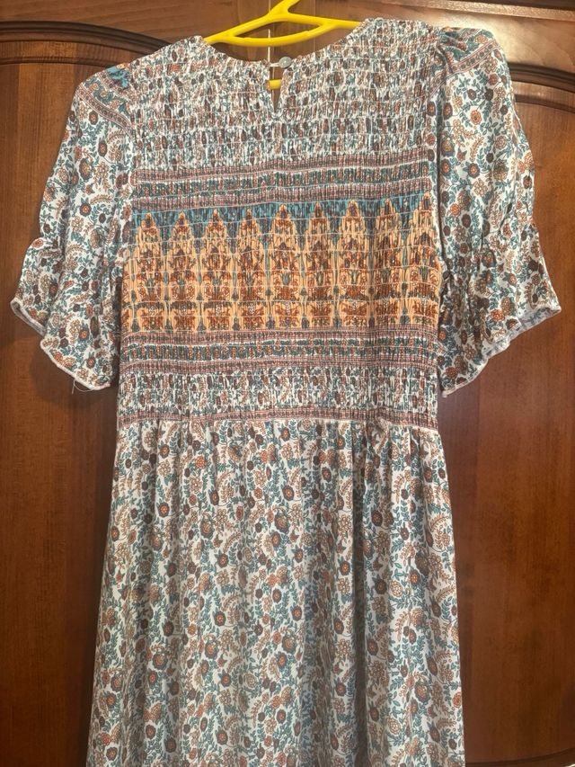 Vestido largo estampado multicolor Talla L