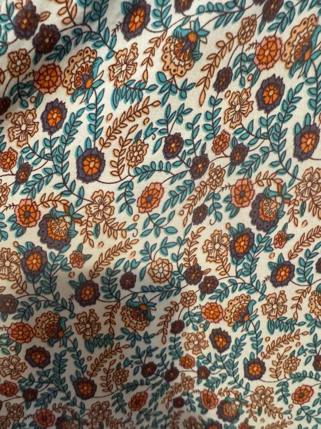 Vestido largo estampado multicolor Talla L