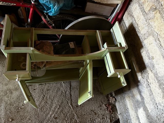 Mobile bagno antico in legno