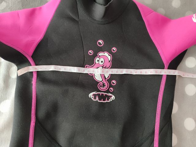 Traje neopreno niña, medidas en fotos