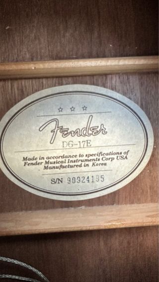 FENDER DG-17E guitarra electroacústica