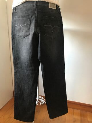 Pantalones vaqueros grises - Talla 40