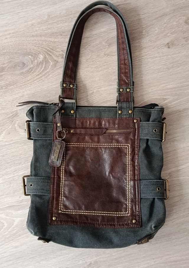 Bolso GIANNI marrón-verde