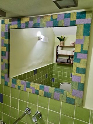 Espejo baño - Verde, Morado