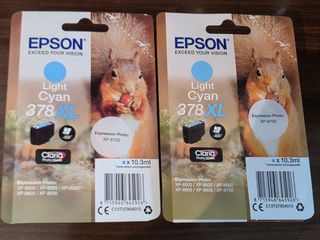 Cartuchos Epson 378XL azul claro Light Cyan