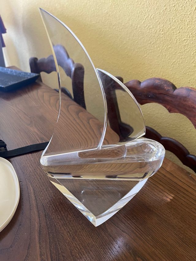 Cristal decorativo: velero cubos y lapices