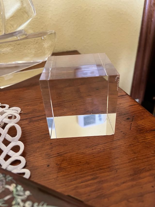 Cristal decorativo: velero cubos y lapices