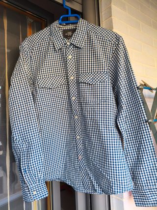 Camisa cuadros hombre H&M
