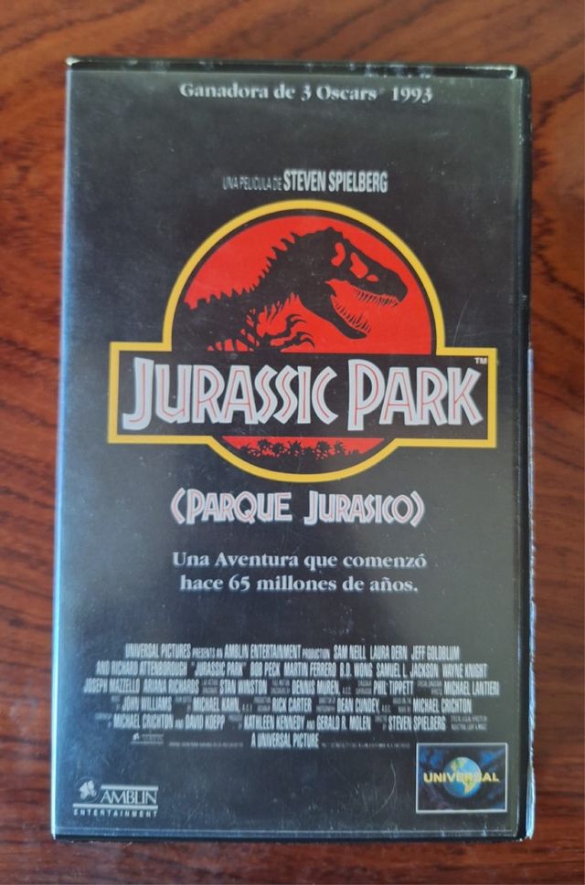 VHS Jurassic Park (Parque Jurásico)