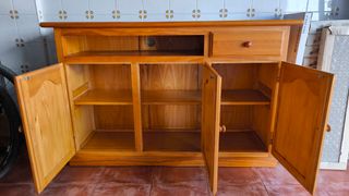 Mueble TV madera maciza