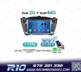 RADIO GPS ANDROID 14 PARA HYUNDAI IX35 09-15 64GB