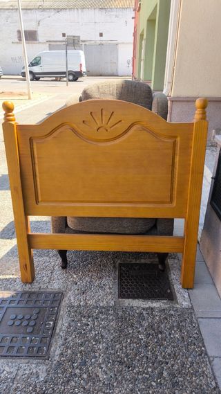 Cabezal cama madera maciza