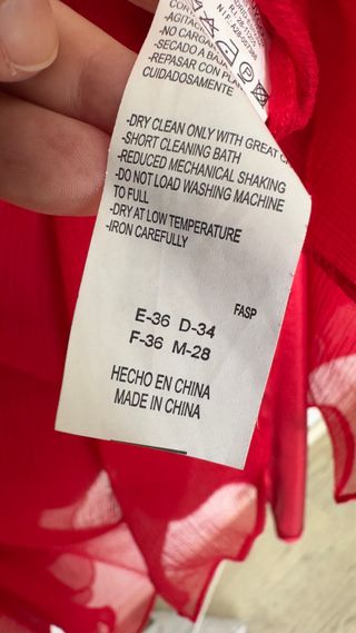 Fiesta Vestido rojo midi seda