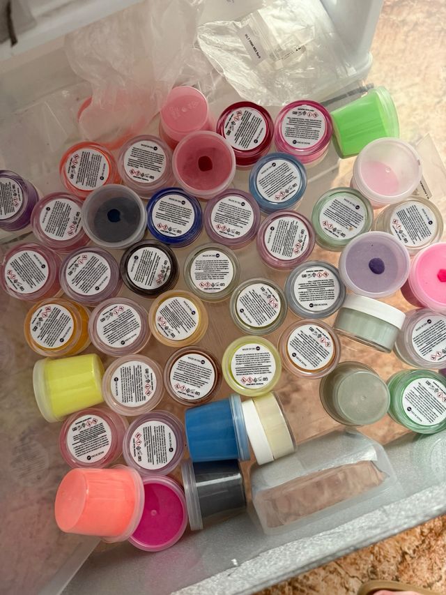 Acrílicos  de colores 