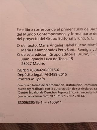 Código Bruño Historia del Mundo Contemporáneo 1...