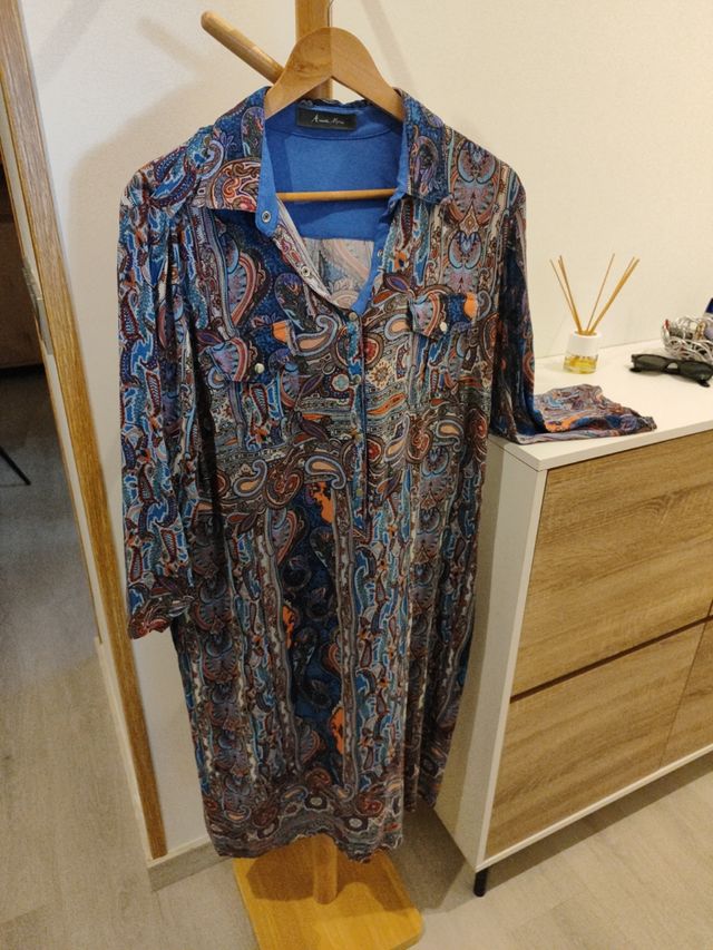 Vestido camisero boho chic