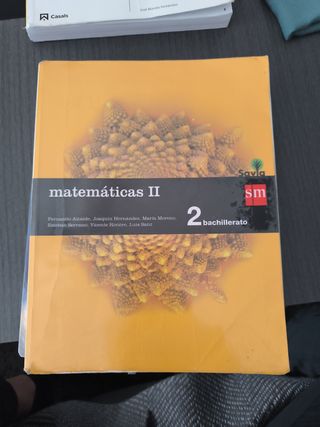 Matemáticas II. 2 Bachillerato. Savia