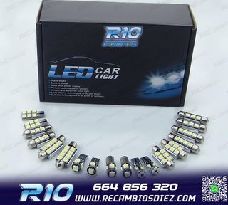KIT 13 BOMBILLAS LED INTERIOR PARA VOLKSWAGEN VW TOURAN 1T3 
