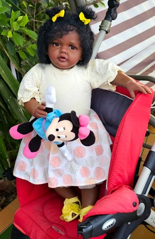 Niña reborn morenita 80cm