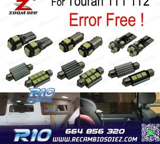 KIT 18 BOMBILLAS LED INTERIOR PARA VOLKSWAGEN VW VOLKSWAGEN 