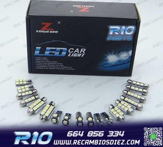 KIT 20 BOMBILLAS LED INTERIOR PARA MERCEDES CLASE C W204 C20