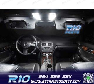 KIT 20 BOMBILLAS LED INTERIOR PARA MERCEDES CLASE C W204 C20