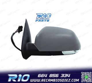 ESPEJO COMPLETO IZQUIERDO SKODA OCTAVIA 04-09 LUZ SUELO