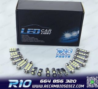 KIT 15 BOMBILLAS LED INTERIOR PARA VOLKSWAGEN VW GOLF 4 MK4 