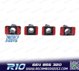 KIT 4 SOPORTES PDC BMW E46 COUPE 98- PARAGOLPES TRASERO LOO
