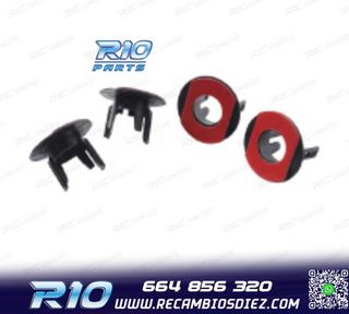 KIT 4 SOPORTES PDC BMW E90 05- PARAGOLPES TRASERO LOOK M 