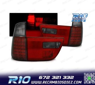 PILOTOS LED PARA BMW X5 E53 99-06 ROJO AHUMADO