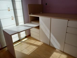 Mueble juvenil cama + escritorio + armario 