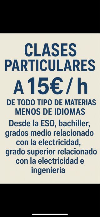 CLASES PRTICULARES