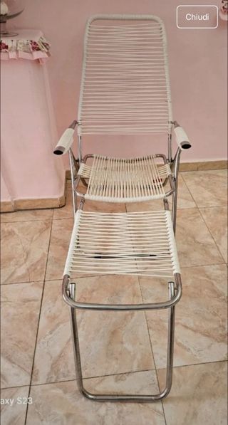 Sedia sdraio vintage anni '90
