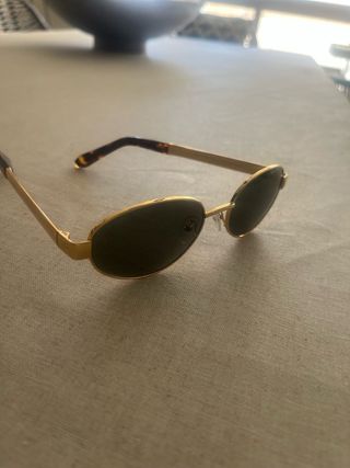 Gafas sol redondas doradas tipo Celine