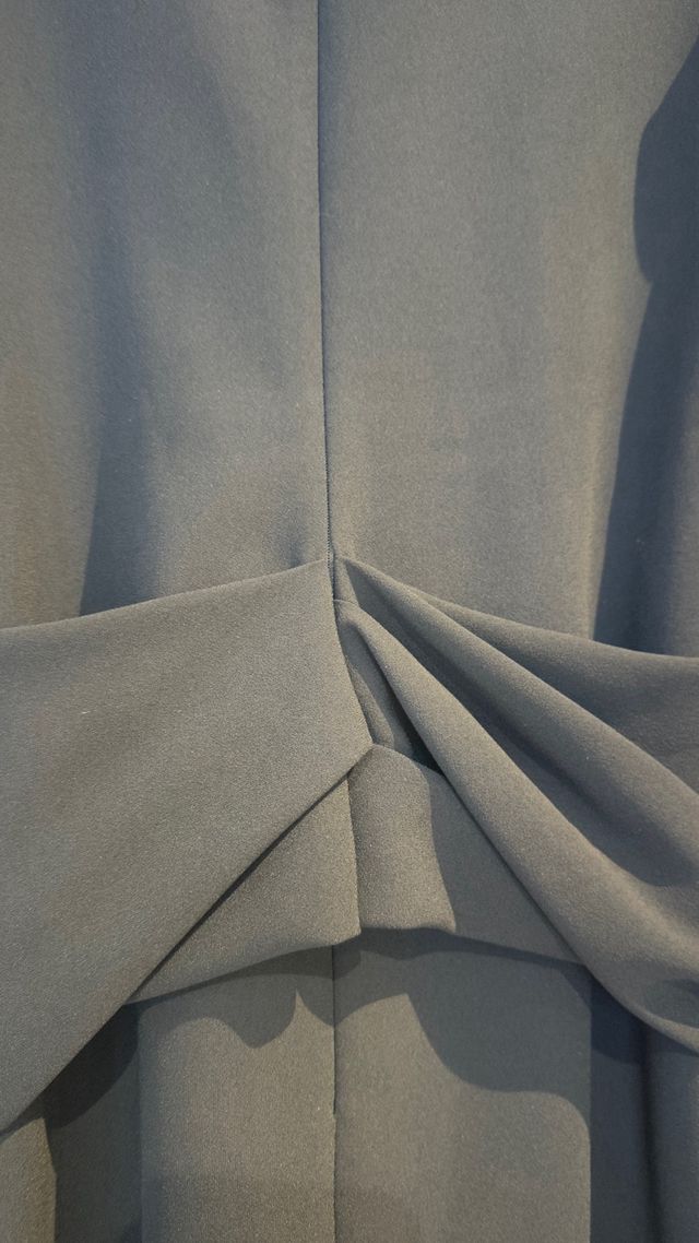 Vestido midi Massimo Dutti negro - Talla S