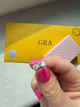 Orecchini Moissanite e Argento