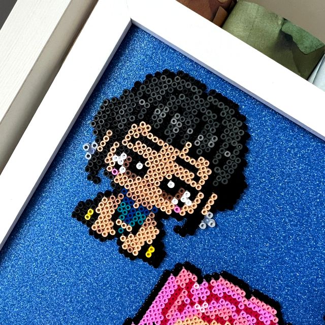 Cuadro Hama Beads Las guerreras K-pop