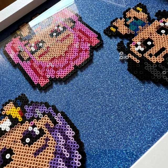 Cuadro Hama Beads Las guerreras K-pop