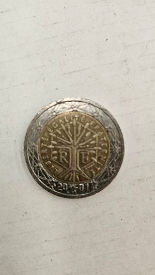 2€ Errore di stampa RF Moneda Rare Anno 2001 