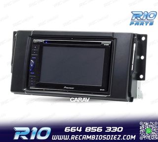 MARCO NEGRO RADIO 2-DIN PARA LAND ROVER FREELANDER DISCOVERY