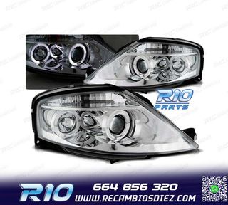 FAROS PARA CITROEN C3 02-09 OJOS ANGEL CROMADOS