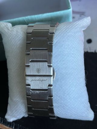 Poedgar prestige 40mm - Reloj cronógrafo plateado