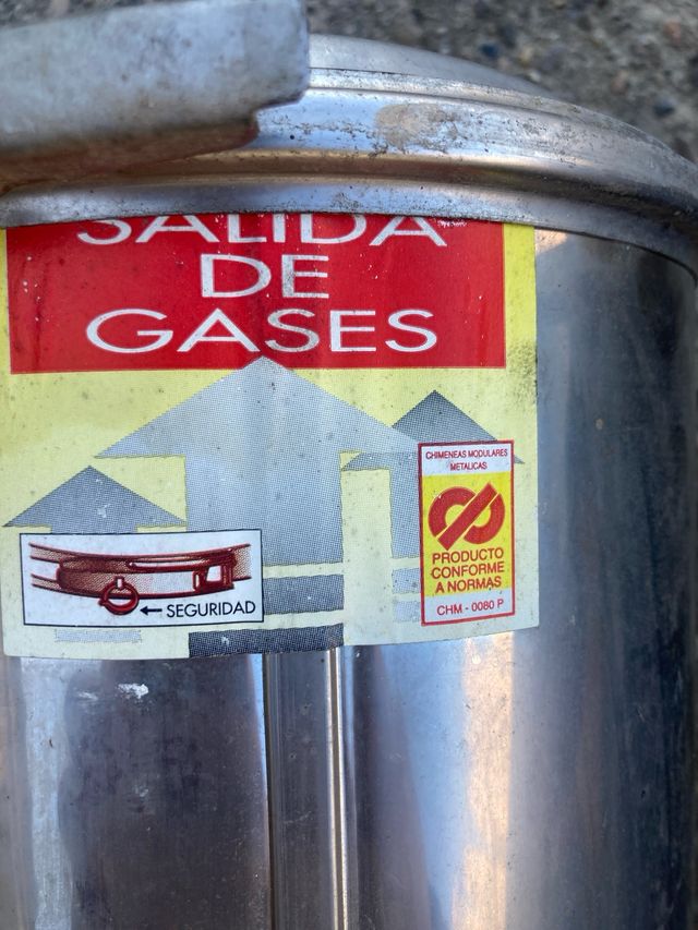 2 Tubos acero inoxidable humos , coaxiales y aísla