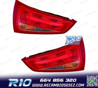 PILOTOS PARA AUDI A1 SPORTBACK 10-14 BLANCO ROJO